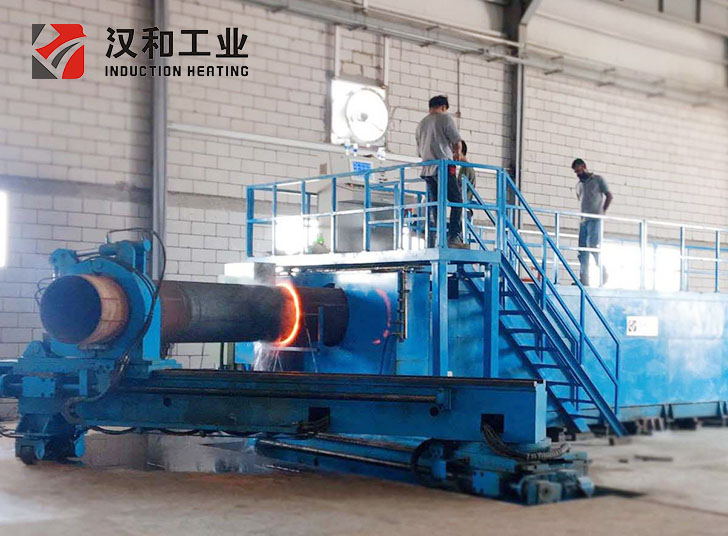 Induction heating pipe bending machiness